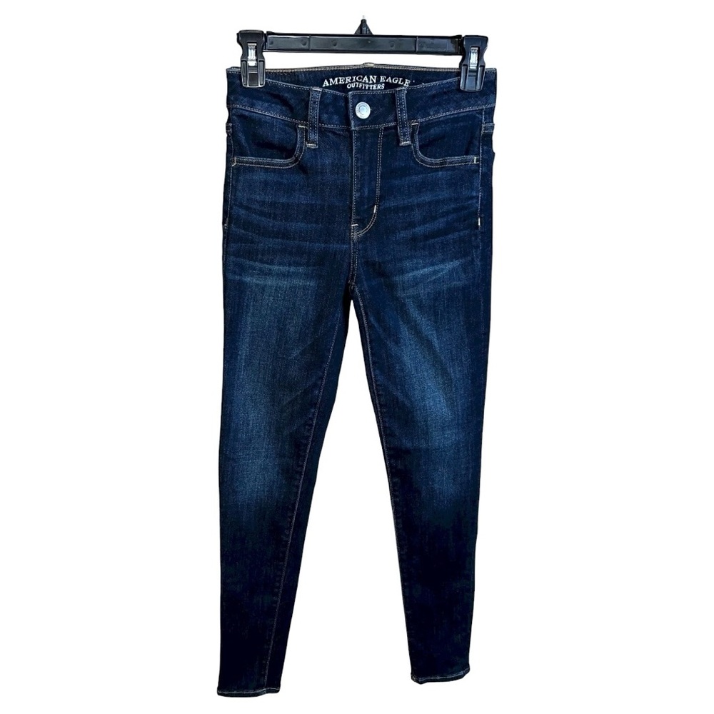 America Eagle Jegging Jeans Women’s Size 0 Short 26x27 Blue Super Super Stretch